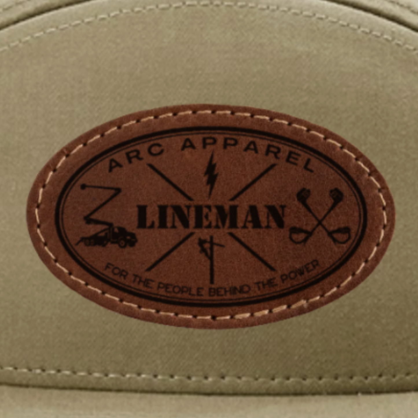 Khaki with Oval Patch