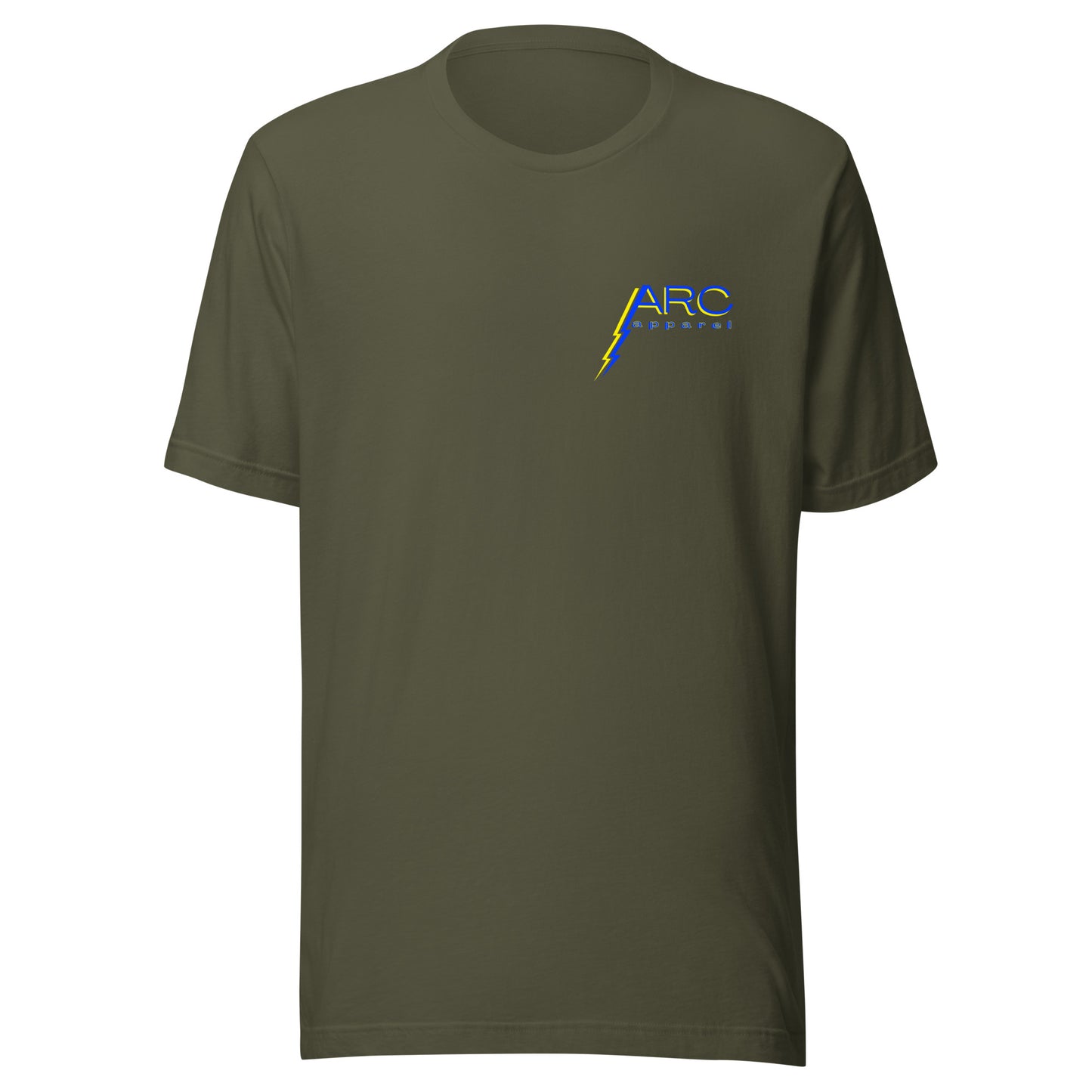 Green electrician shirt with ARC apparel on front left chest