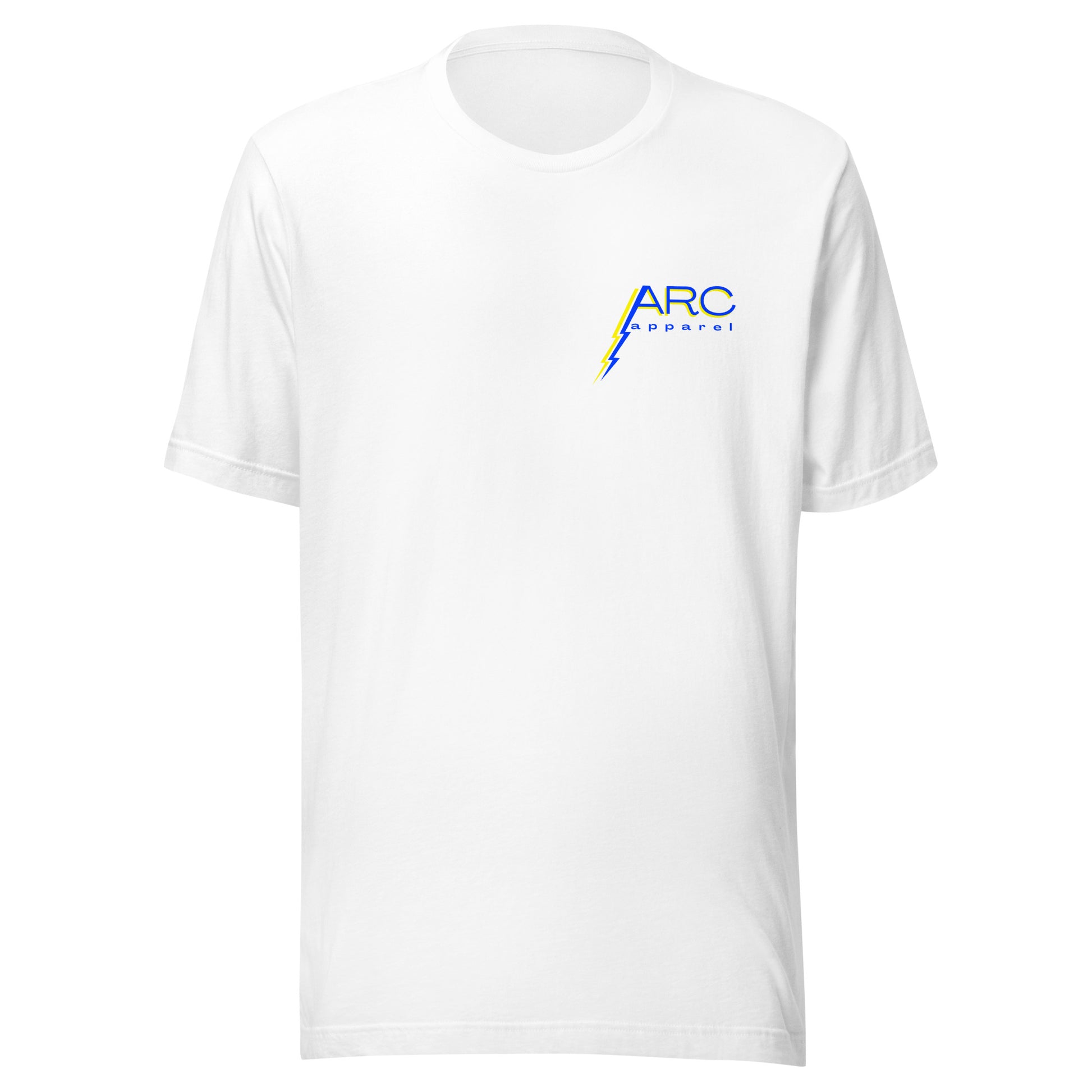 white shirt for linemen with arc apparel logo