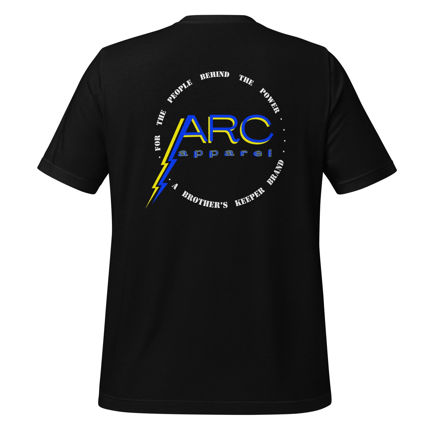 Black arc apparel lineman and electrician shirt. ARC Apparel logo on back. 
