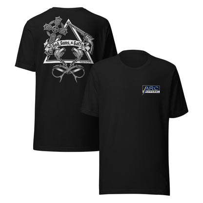 God, Guns, & Gaffs Lineman Shirt